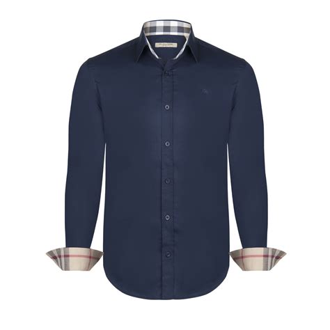 burberry london blue dress shirt|Burberry shirts price range.